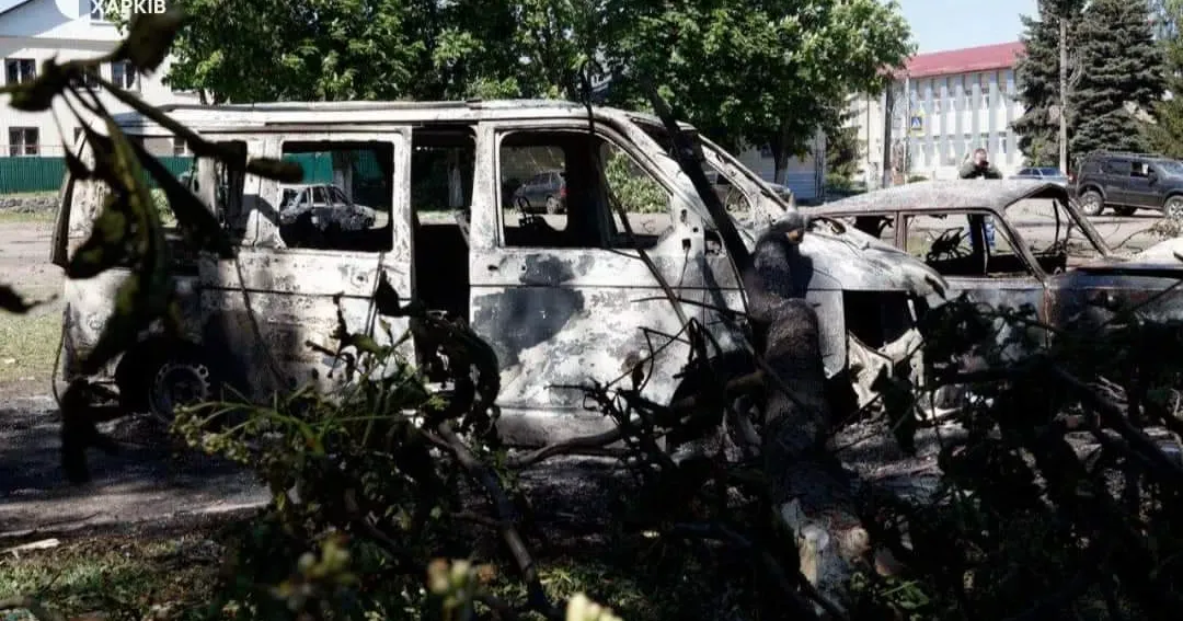 Фото з місця події 1 травня окупанти обстріляли Золочівську громаду на порталі Gromada Group