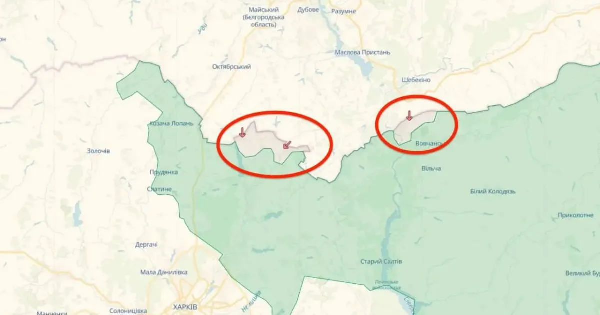 Карта Харківщини На півночі Харківщини з'явилася сіра зона на порталі Gromada Group