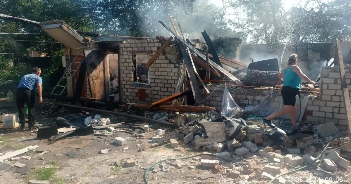Фото з місця події село Олександрівка Золочівської громади 11 серпня російська армія завдала удару по Золочівській громаді на порталі Gromada Group