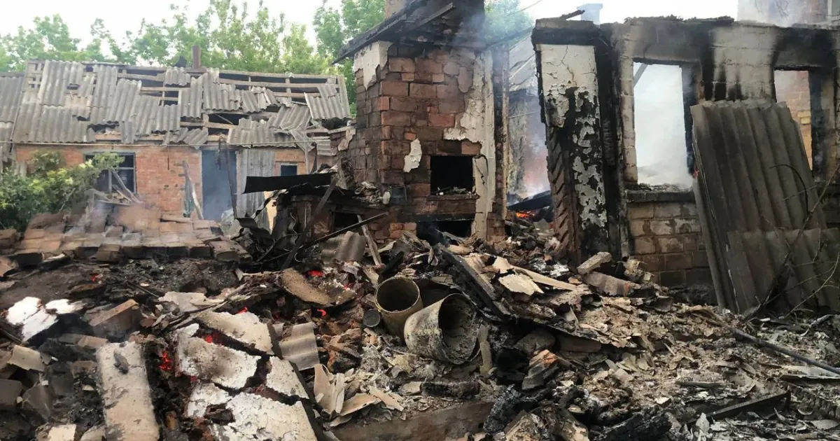 Фото з місця події/ село Івашки Ворог 19 травня обстріляв Золочівщину на порталі Gromada Group