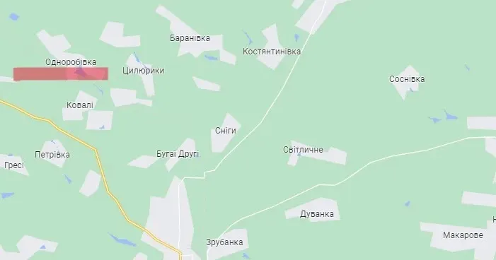 Карта Золочівської громади Росія вдарила артилерією по околиці Золочівщини на порталі Gromada Group